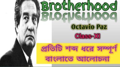 Brotherhood by Octavio Paz||class 11||Bengali Analysis|| Question and Answers||Grammar