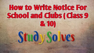 How To Write A Notice For School And Club || Notice Writing Format