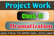 Dramatization of a story Class 11 Project