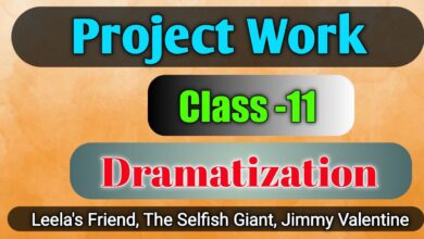 Dramatization of a story Class 11 Project