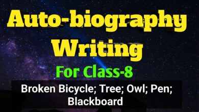 Autobiography Writing for Class 8