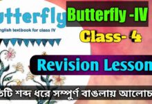 Revision Lesson Class 4||English Butterfly IV