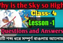Why Is The Sky So High Questions And Answers Class 4||Lesson 1||English Butterfly IV